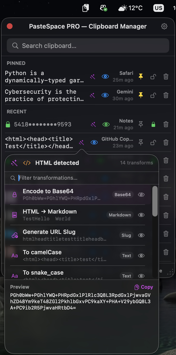 Data Magic instant transformations