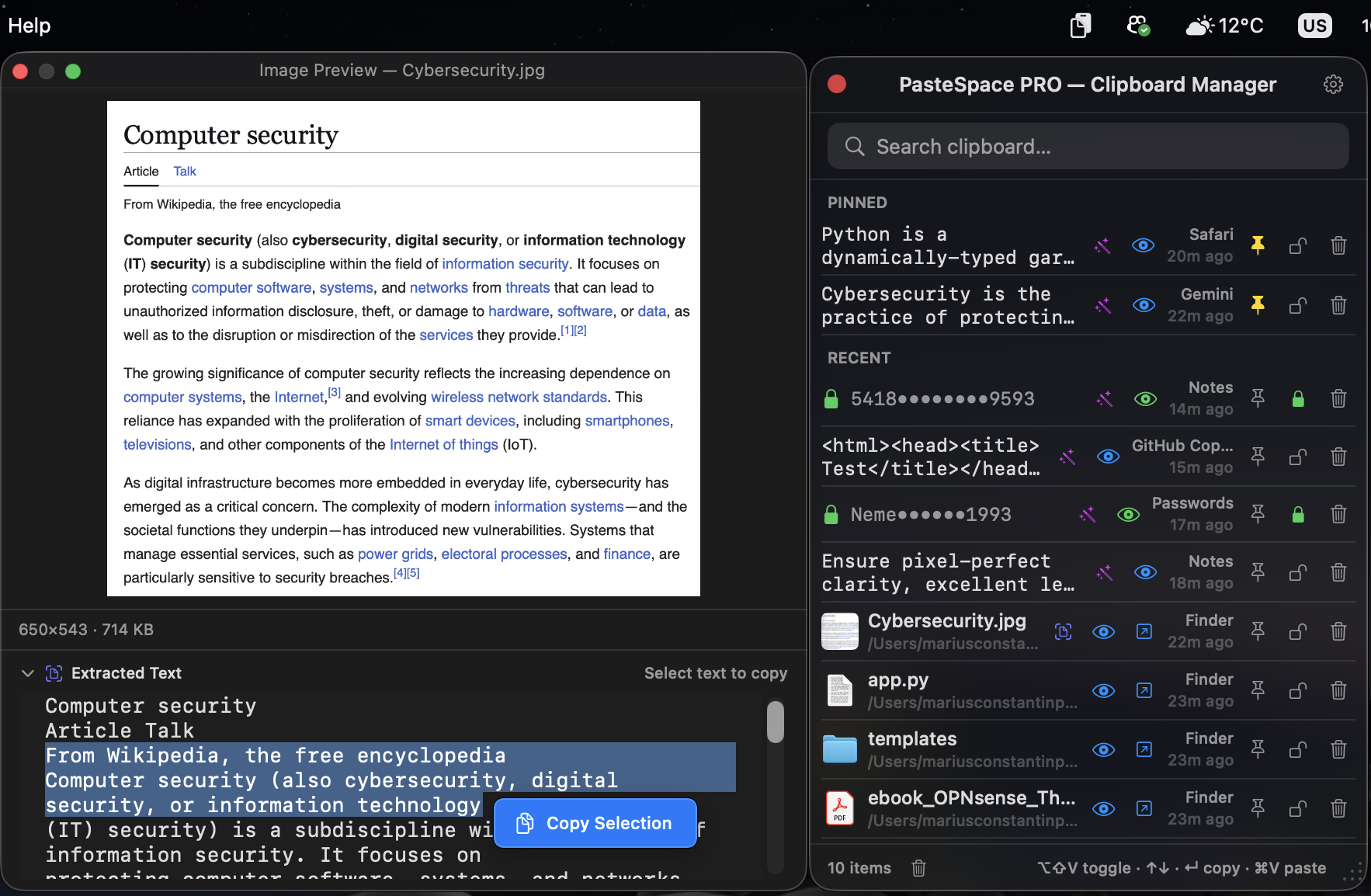 OCR text extraction from images